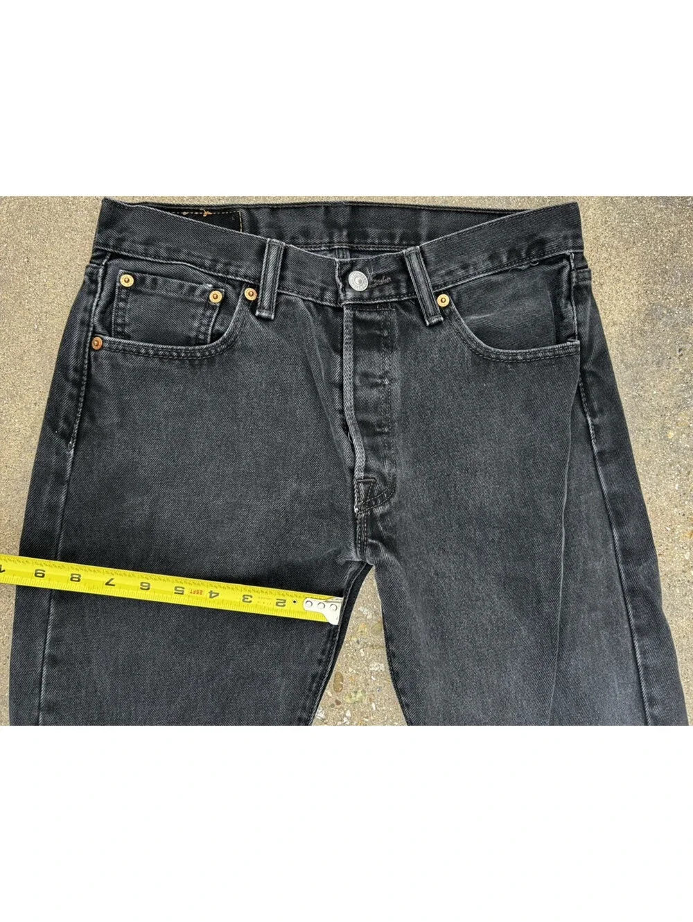 Levi’s 501 Original Fit Jeans Men's 30W x 32L Black Straight Button Fly Denim